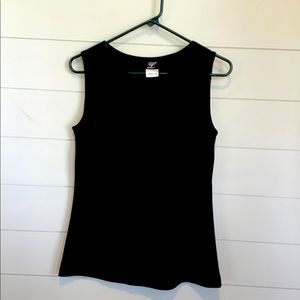 Libra Size Medium black tank top.